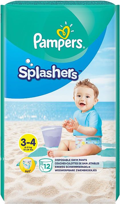 Pampers Splashers kalhotkové plenky do vody, vel. 3 - 4  12 ks - obrázek 1