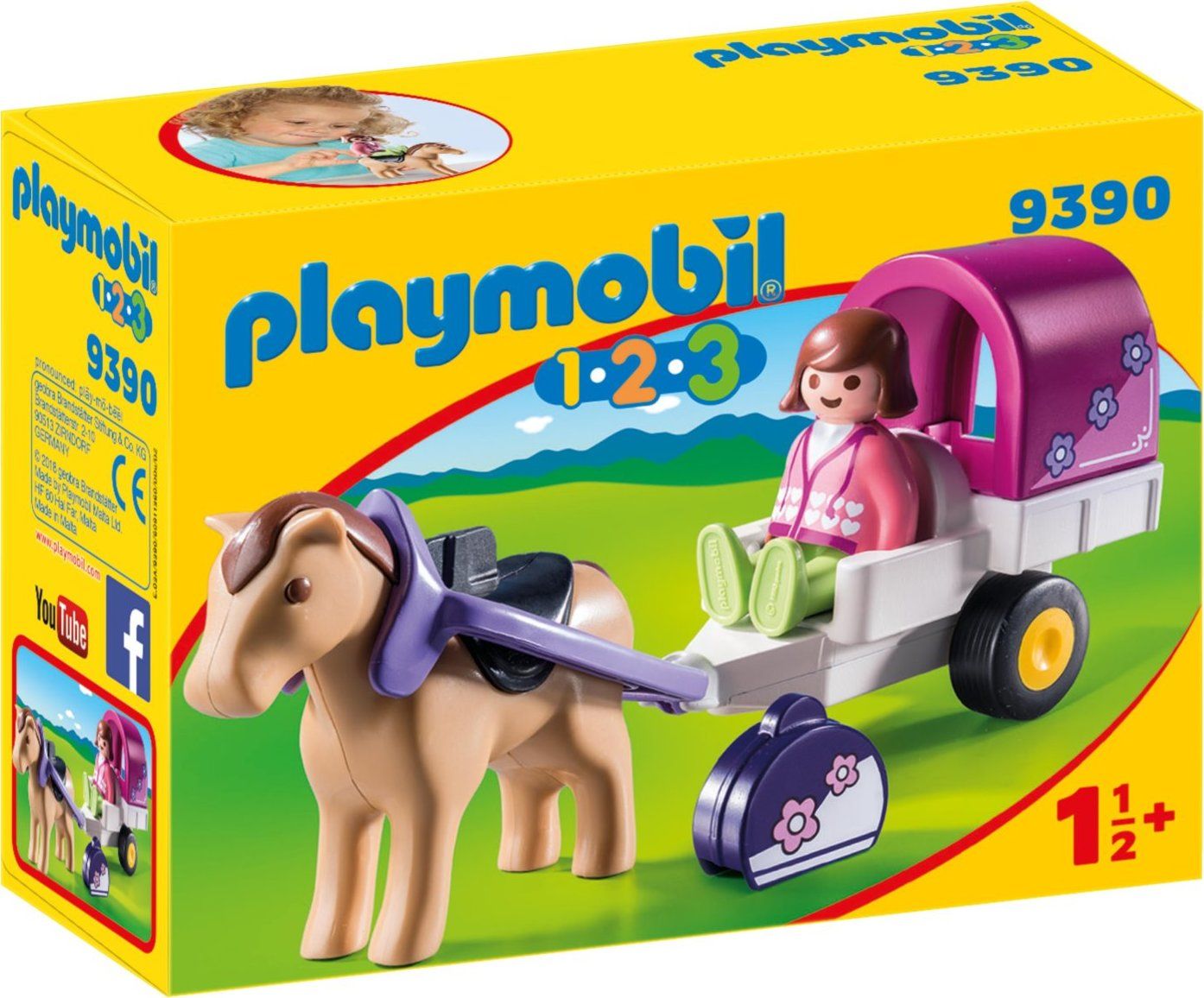 PLAYMOBIL Kočár tažený koněm 9390 (1.2.3) - obrázek 1