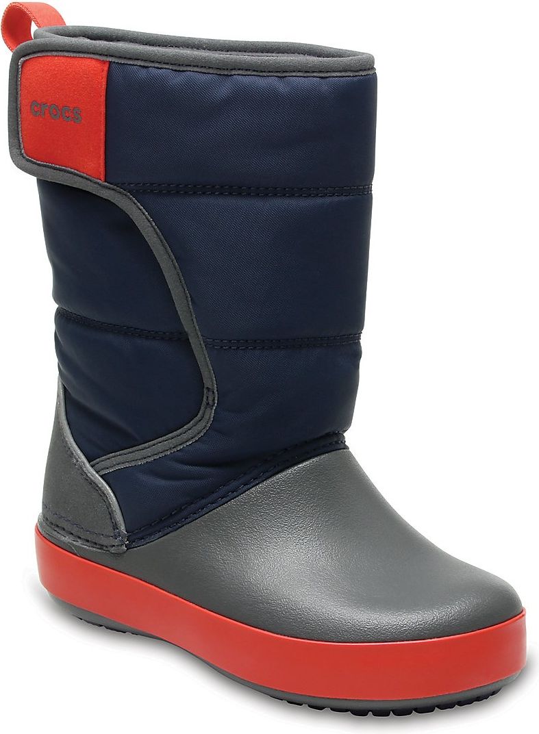 Crocs modré chlapecké sněhule LodgePoint Snow Boot K Navy/Slate Grey - 30/31 - obrázek 1