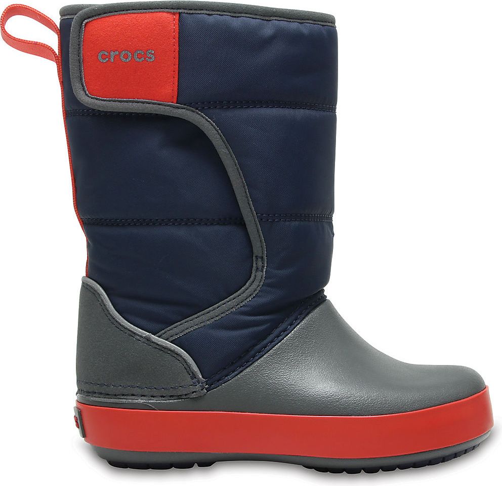 Crocs modré chlapecké sněhule LodgePoint Snow Boot K Navy/Slate Grey - 30/31 - obrázek 2