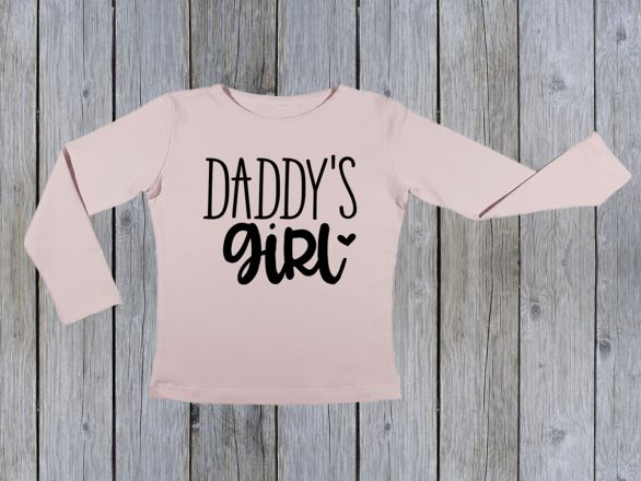KIDSBEE Dívčí bavlněné tričko Daddy´s Girl - růžové, vel. 146 - obrázek 1