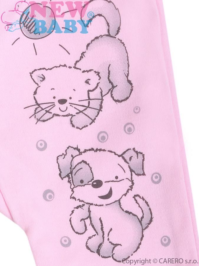 Kojenecké polodupačky vel. 68 New Baby Kamarádi růžové - obrázek 2