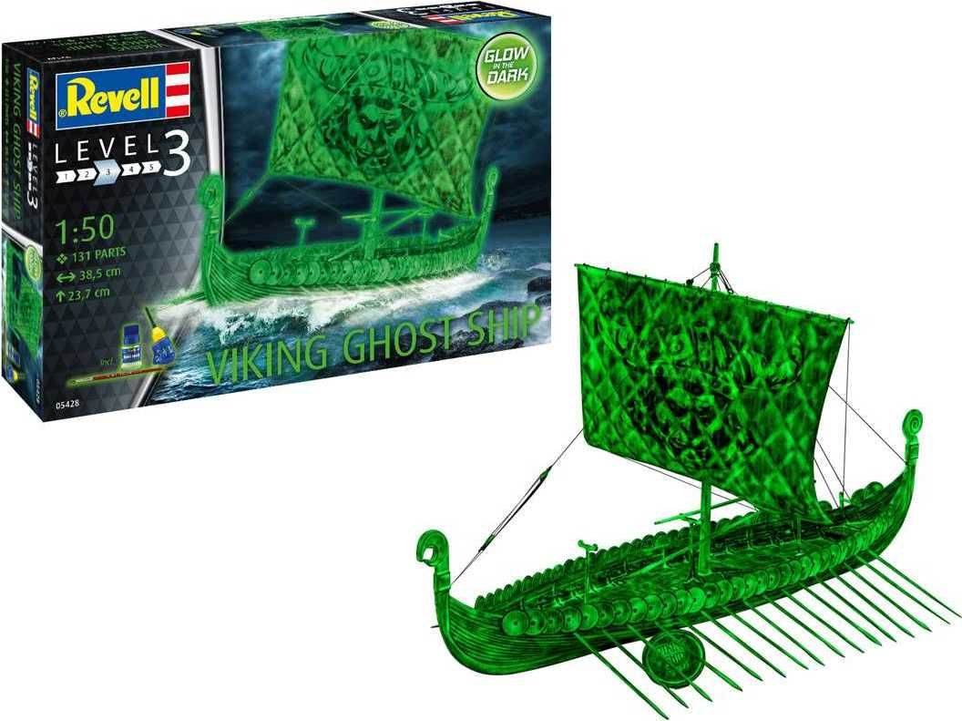 REVELL Plastic ModelKit loď 05428 - Viking Ghost Ship (1:50) - obrázek 9