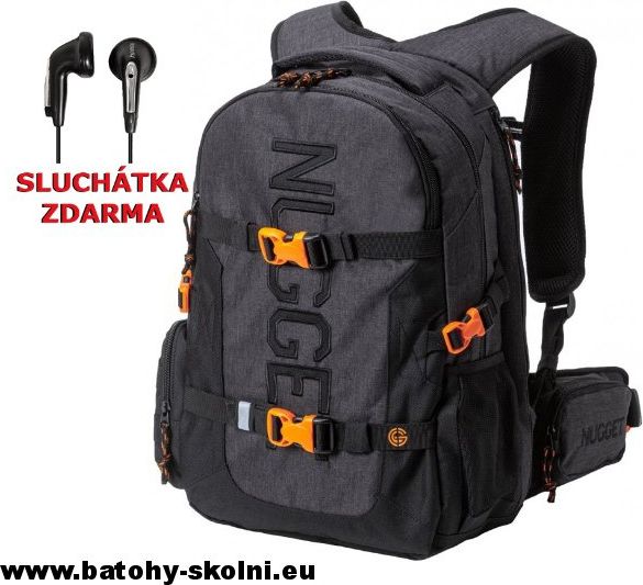 Studentský batoh Nugget Arbiter 5 C Heather Charcoal Black 30l - Doprava Zdarma - obrázek 1