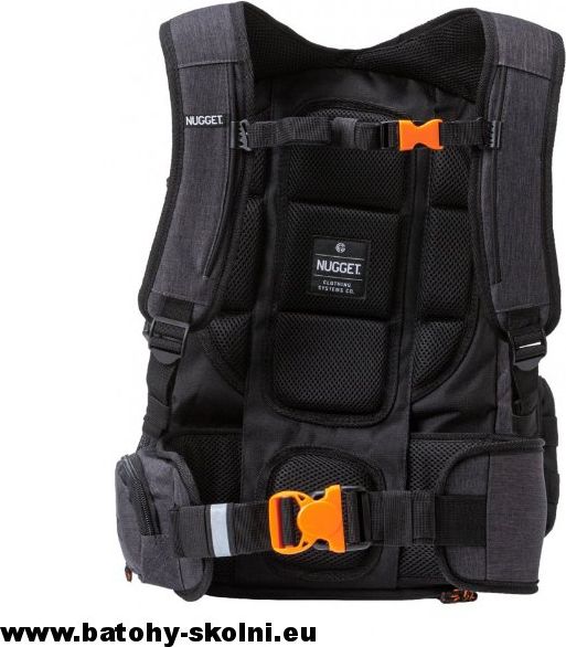 Studentský batoh Nugget Arbiter 5 C Heather Charcoal Black 30l - Doprava Zdarma - obrázek 3