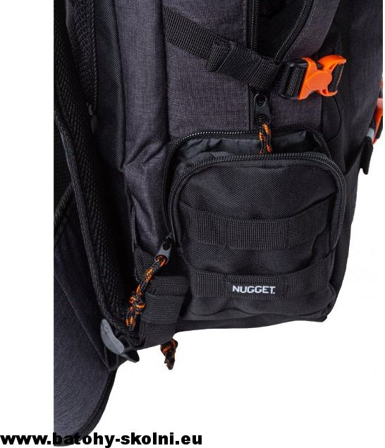 Studentský batoh Nugget Arbiter 5 C Heather Charcoal Black 30l - Doprava Zdarma - obrázek 6