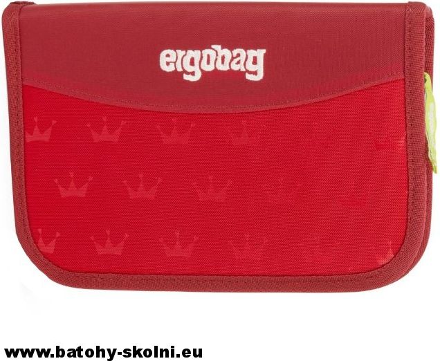 Jednopatrový vybavený školní penál červený Ergobag - obrázek 3
