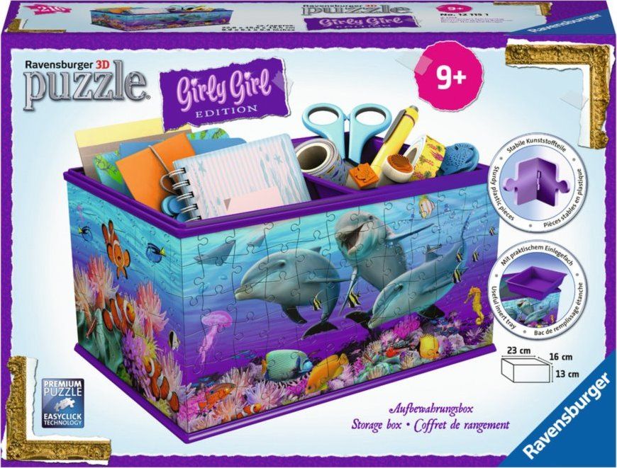 RAVENSBURGER 3D puzzle úložný box: Podmořský svět 216 dílků - obrázek 3