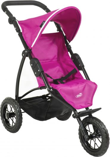 EUROACTIVE Kočárek na panenky Bob Jogger Hot Pink - obrázek 1