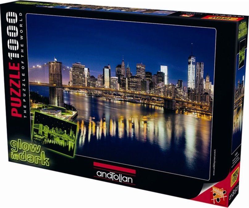 ANATOLIAN Svítící puzzle Brooklynský most 1000 dílků - obrázek 4