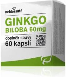 Nefdesanté Ginkgo Biloba 60 mg 60 kapslí - obrázek 1