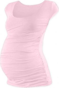 JOŽÁNEK Těhotenské triko mini rukáv JOHANKA - světle růžová - obrázek 1
