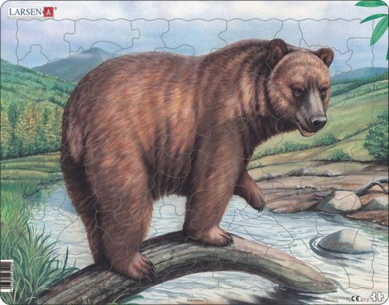 LARSEN Puzzle Medvěd 57 dílků - obrázek 1