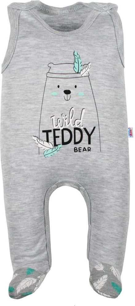 Kojenecké bavlněné dupačky New Baby Wild Teddy 86 (12-18m) - obrázek 1