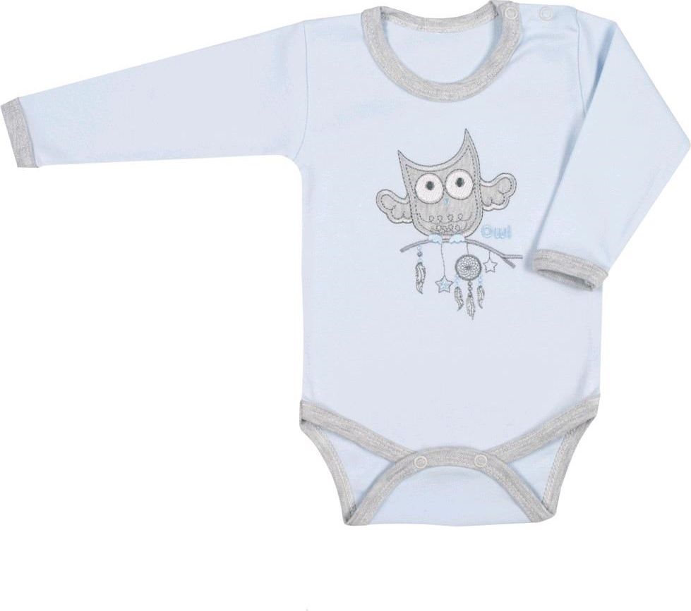 Kojenecké body New Baby Owl modré 74 (6-9m) - obrázek 1
