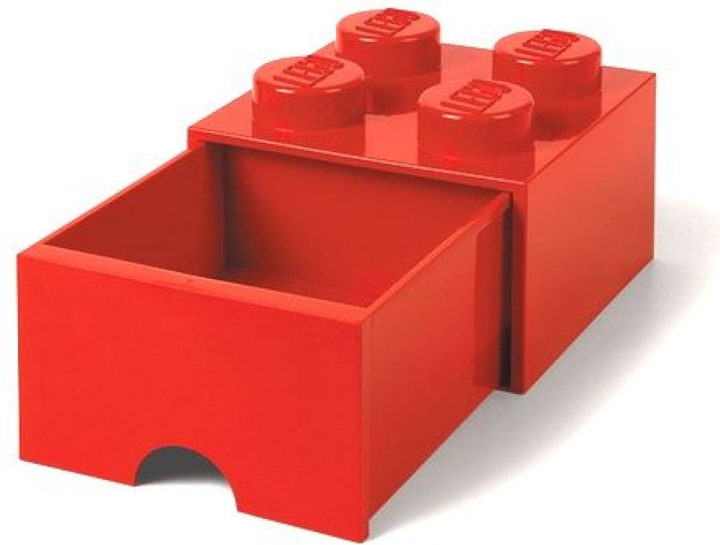 LEGO Úložný box 4 se šuplíkem Červená - obrázek 1