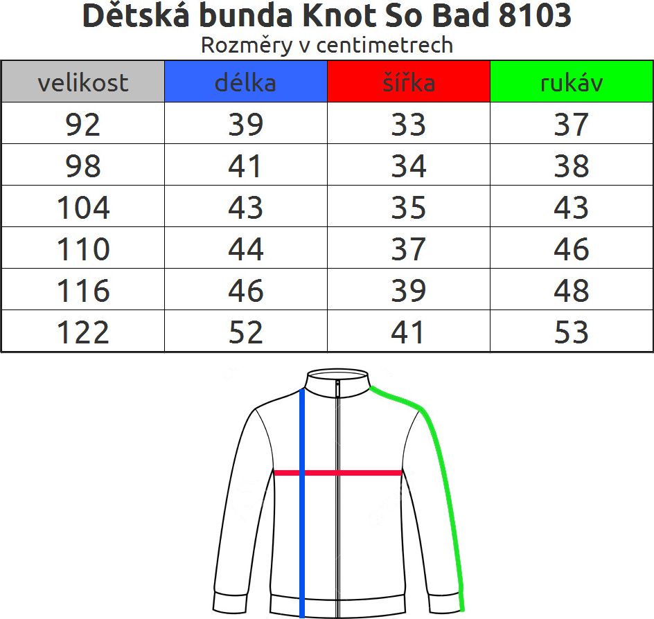 Dětská jarní bunda KNOT SO BAD ACTIVE tmavě modrá Velikost: 116 - obrázek 6