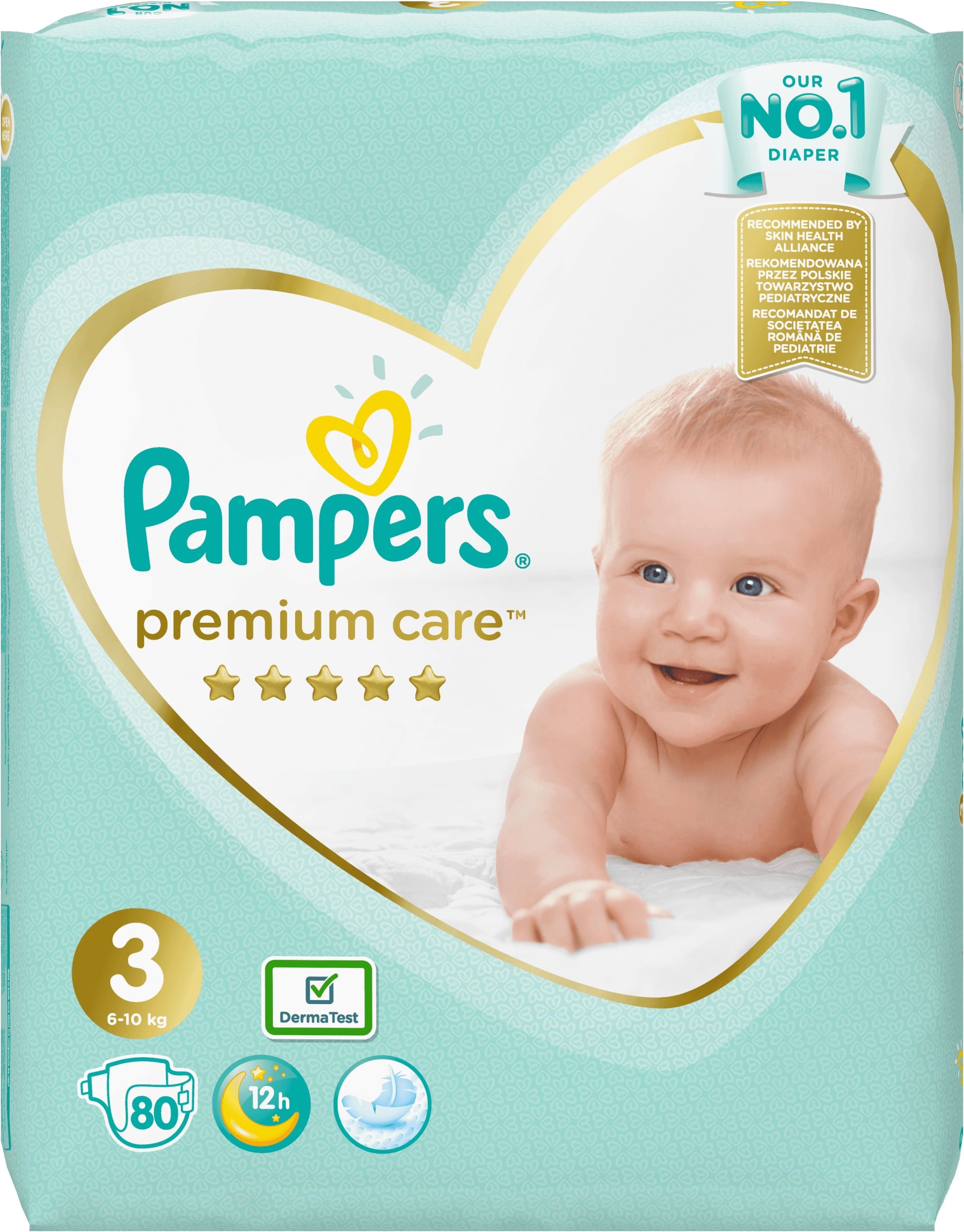PAMPERS Premium Care 3 MIDI 80ks (6-10 kg) JUMBO PACK- jednorázové pleny - obrázek 2