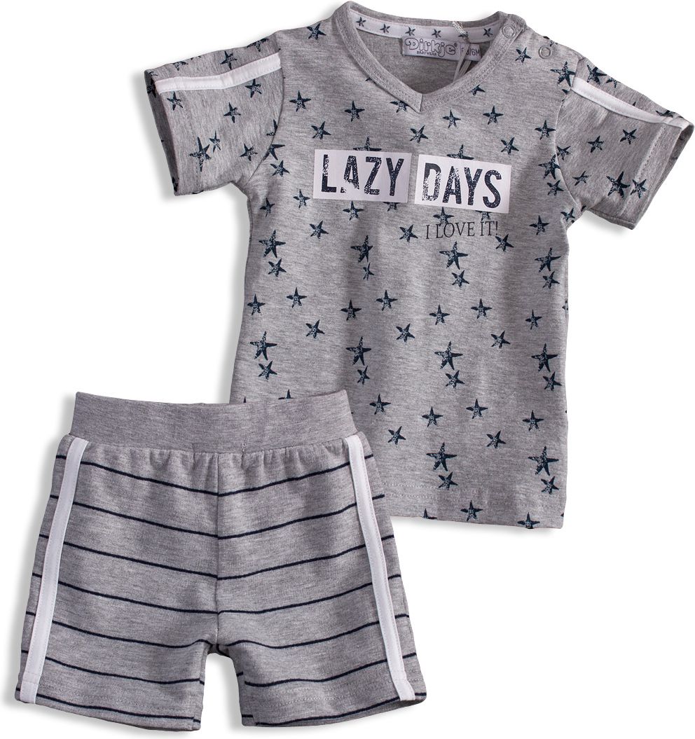 Chlapecká letní souprava DIRKJE LAZY DAYS šedá Velikost: 86 - obrázek 1