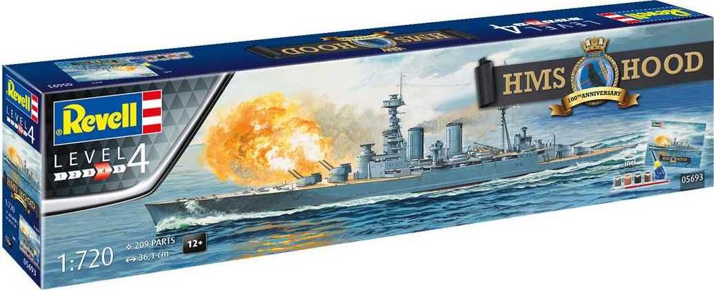 REVELL Gift-Set loď 05693 - 100 Years HMS Hood (1:720) - obrázek 1