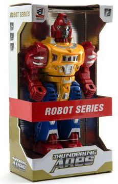 Teddies Robot chodící plast na baterie se světlem se zvukem - obrázek 3