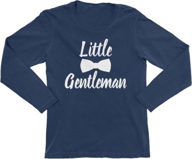 KIDSBEE Chlapecké bavlněné tričko Little Gentleman - granátové - obrázek 1