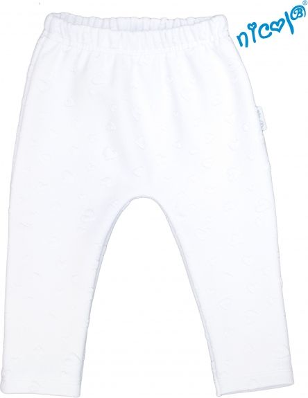 Nicol Dětské žakárové kalhoty Nicol Baletka - bílé 56 (1-2m) - obrázek 1