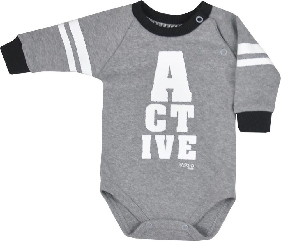 Kojenecké body Koala Active šedé 62 (3-6m) - obrázek 1