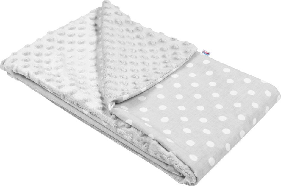 Dětská deka z Minky New Baby šedá 80x102 cm - obrázek 1