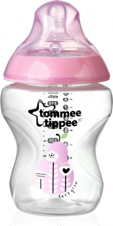 Tommee Tippee Kojenecká láhev C2N růžová 260ml 0m+ - obrázek 1
