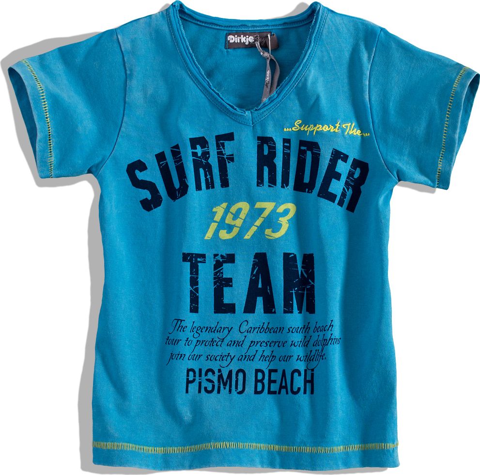Chlapecké tričko krátký rukáv DIRKJE SURF RIDER modré Velikost: 110 - obrázek 1