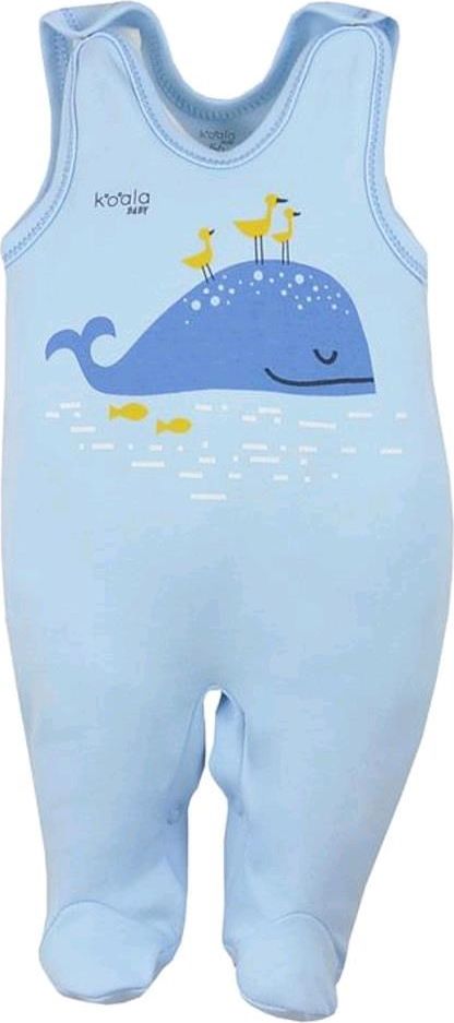 Kojenecké bavlněné dupačky Koala Happy Baby modré 80 (9-12m) - obrázek 1