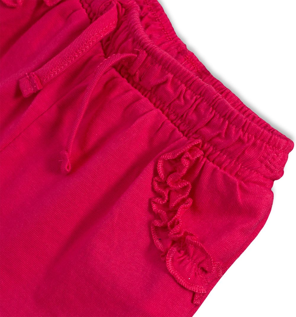 Dívčí šortky KNOT SO BAD FRILL růžové Velikost: 80 - obrázek 2