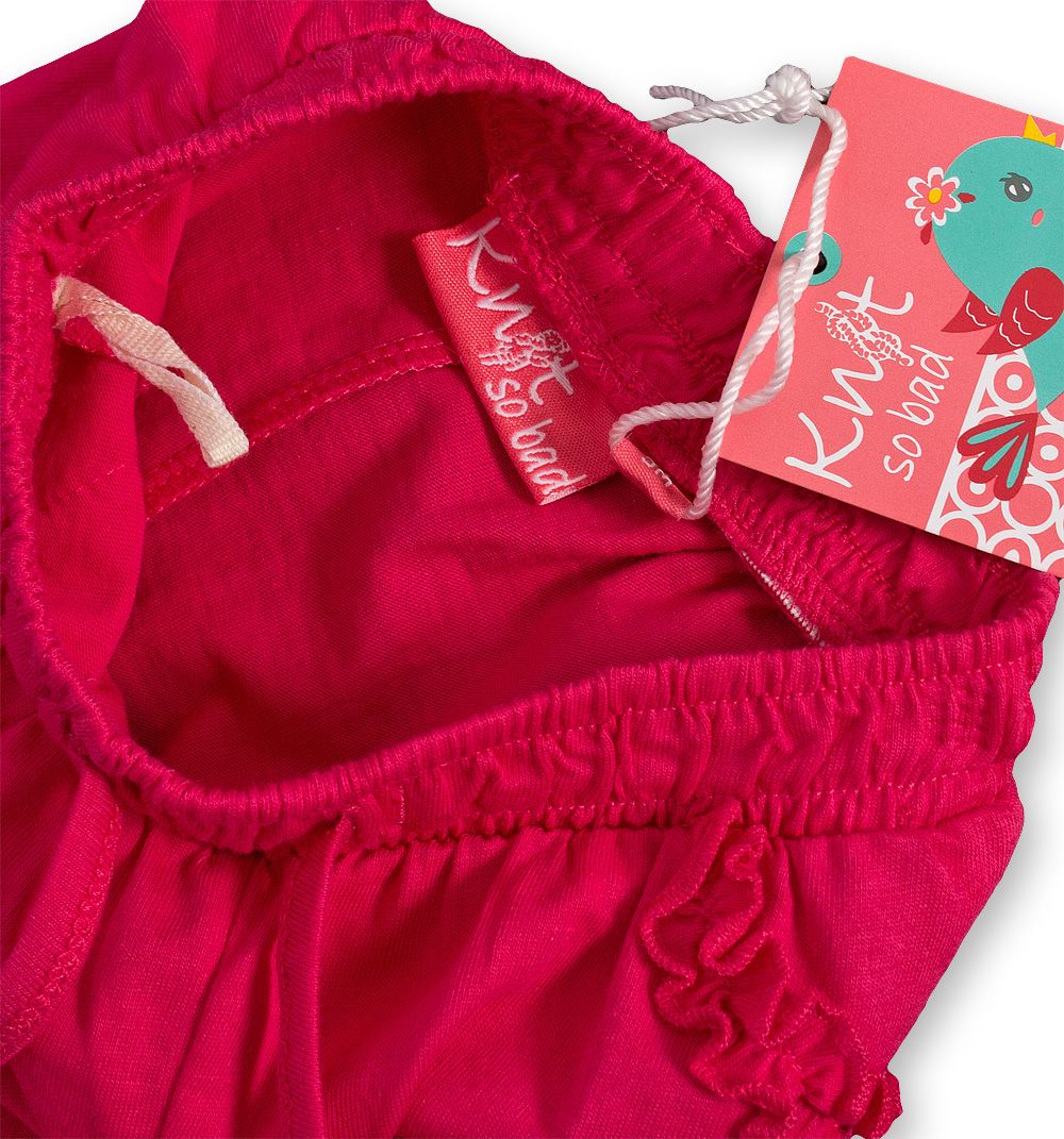 Dívčí šortky KNOT SO BAD FRILL růžové Velikost: 80 - obrázek 3
