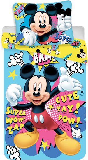 JERRY FABRICS Povlečení Mickey BAM Polyester 140/200, 70/90 - obrázek 1