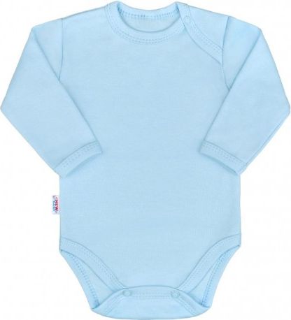 Kojenecké body s dlouhým rukávem New Baby Pastel modré, Modrá, 74 (6-9m) - obrázek 1