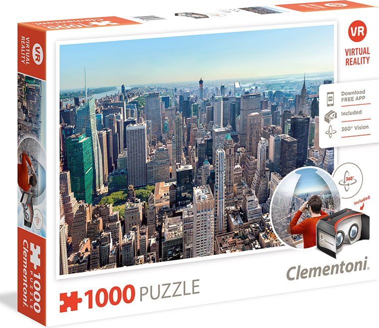 Clementoni - Puzzle VR 1000, New York - obrázek 1