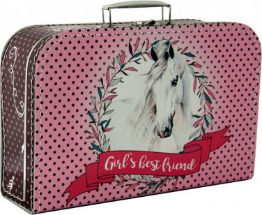 Kufřík kůň růžový 35 cm - obrázek 1