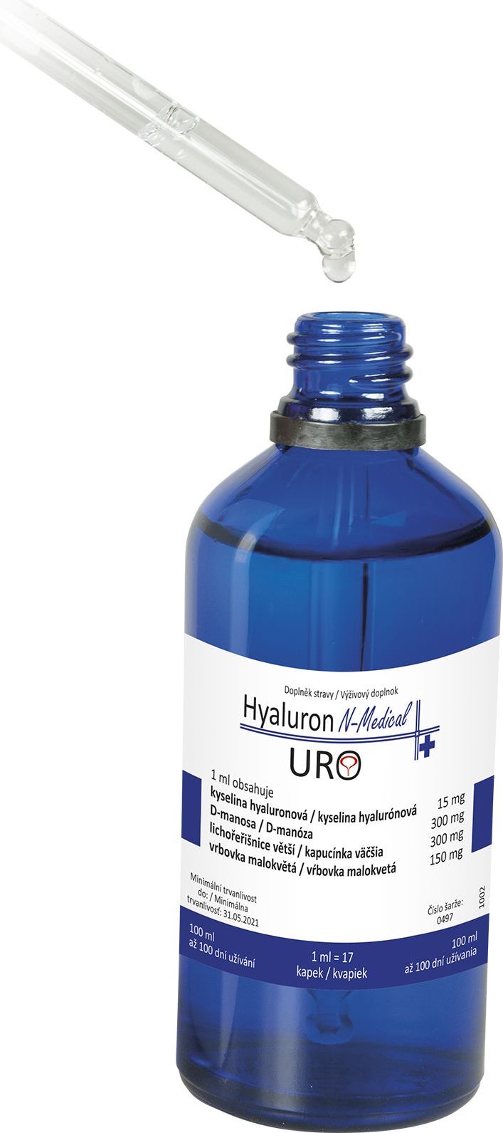 Hyaluron N-Medical URO kapky 100 ml - obrázek 2