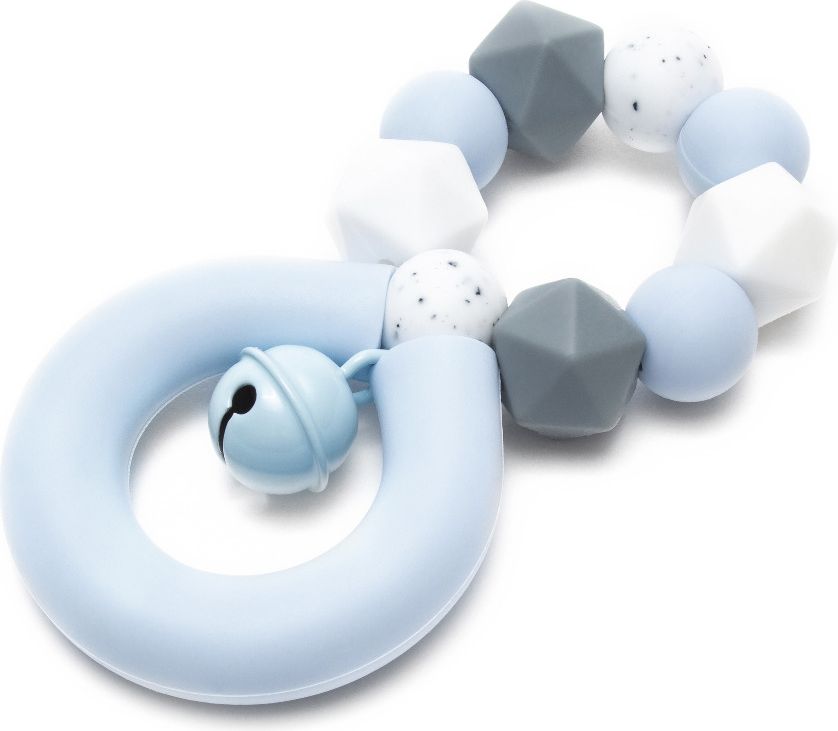 Silikonové kousátko chrastící 4ever Blue - obrázek 1