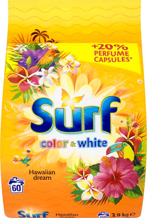 SURF Color+White Hawaiian Dream 3,9 kg (60 dávek) – prací prášek - obrázek 1