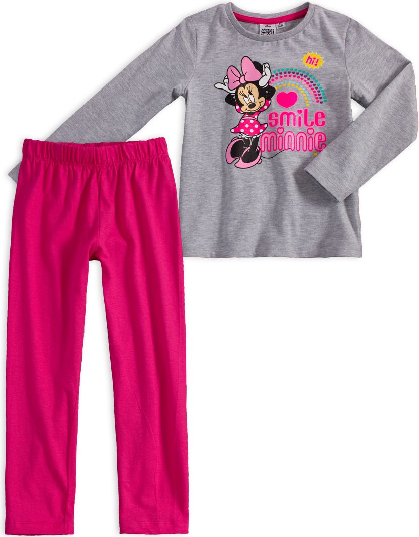 Dívčí pyžamo DISNEY MINNIE SMILE šedé Velikost: 92 - obrázek 1