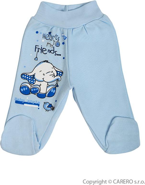 Kojenecké polodupačky vel. 68 Bobas Fashion Benjamin modré - obrázek 1