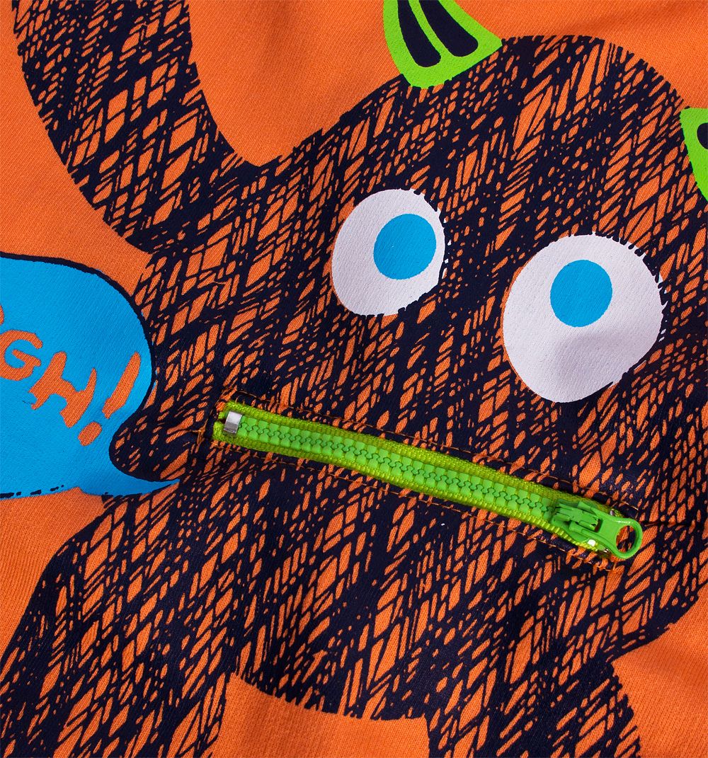 Dětská mikina KNOT SO BAD DEMON oranžová Velikost: 86 - obrázek 3