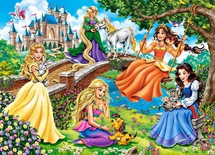 CASTORLAND Puzzle Princezny v zahradě 180 dílků - obrázek 1