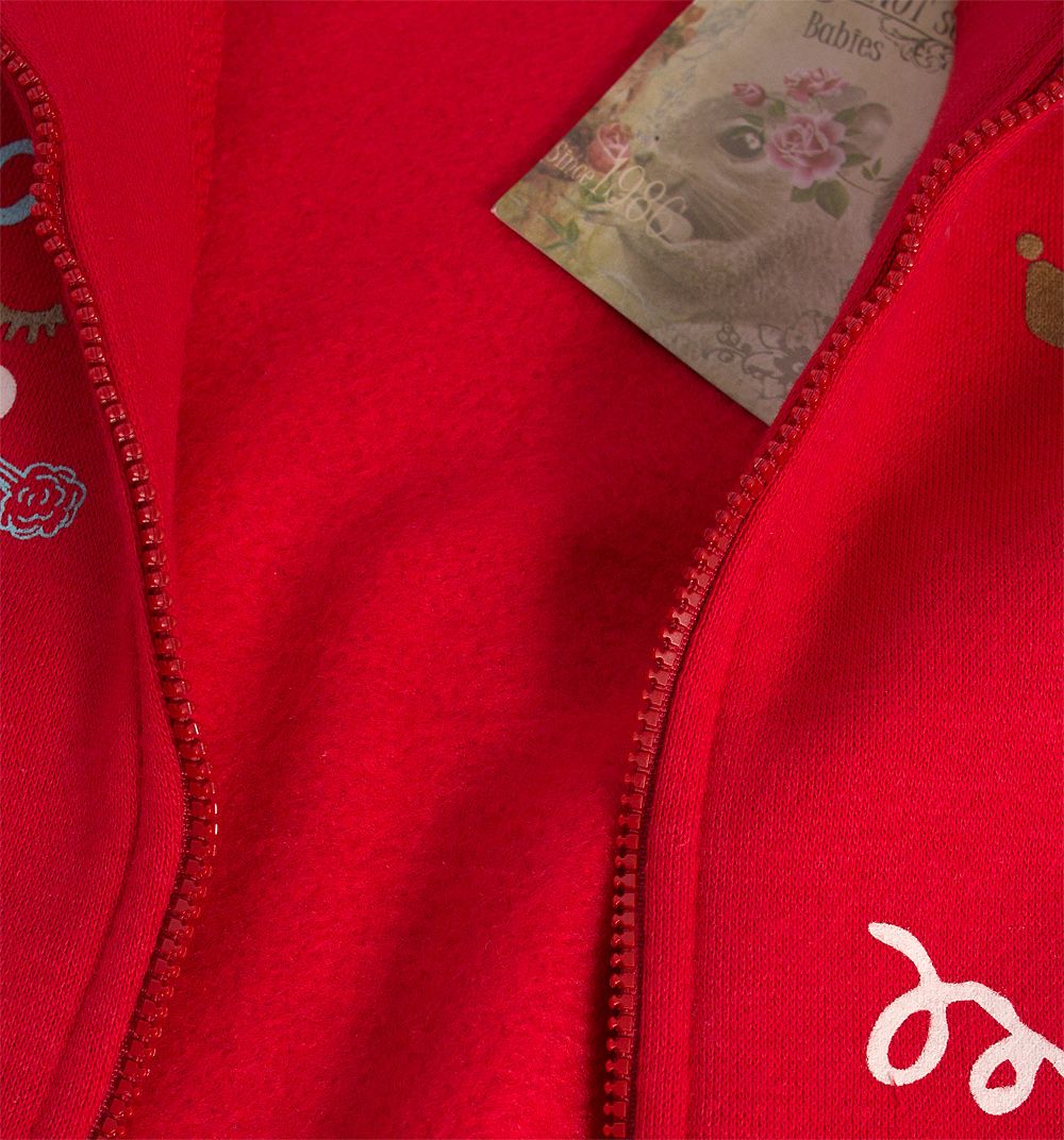 Dívčí mikina KNOT SO BAD COOL červená Velikost: 86 - obrázek 3
