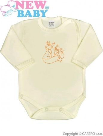 Kojenecké body celorozepínací New Baby Malá Zvířátka béžové, Béžová, 62 (3-6m) - obrázek 1