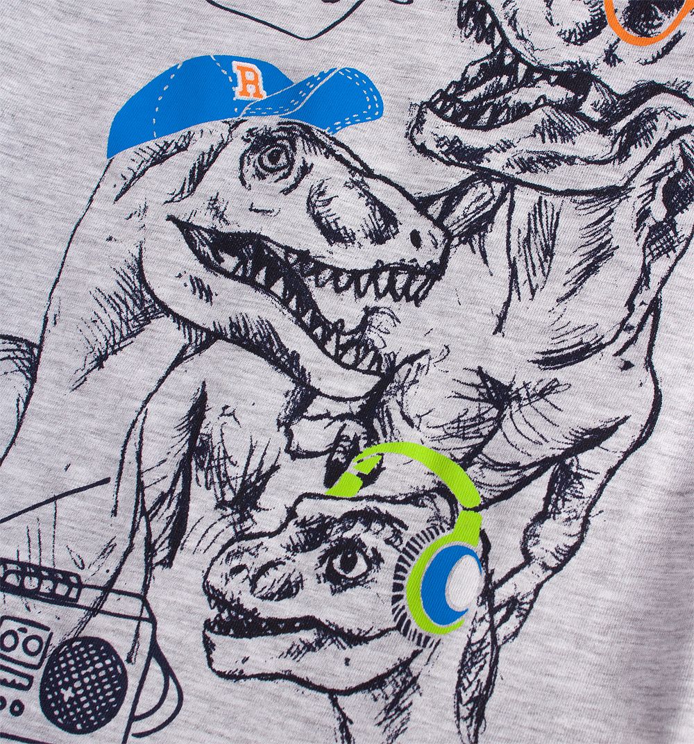 Chlapecké tričko KNOT SO BAD DINO šedé Velikost: 92 - obrázek 3