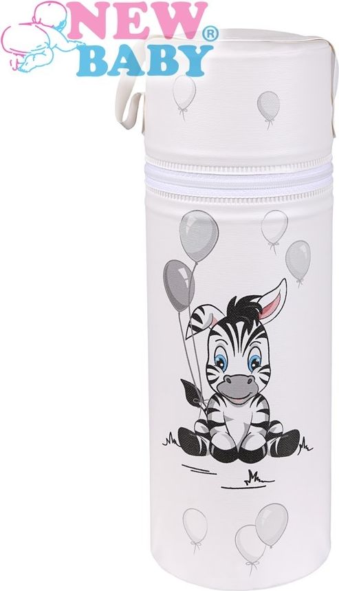 Termoobal na kojeneckou láhev New Baby Standard bílá Zebra - obrázek 1