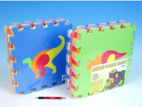 Pěnové puzzle Dinosauři 30x30cm 10ks v sáčku - obrázek 1